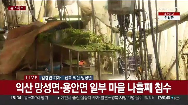 나흘째 폭우에 잠긴 농경지 쑥대밭…농민들 망연자실