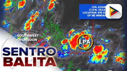 Binabantayang LPA, nagdudulot ng pag-ulan sa Caraga at Davao region
