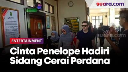 Hadiri Sidang Cerai Perdana, Cinta Penelope dan Suami Masih Mesra