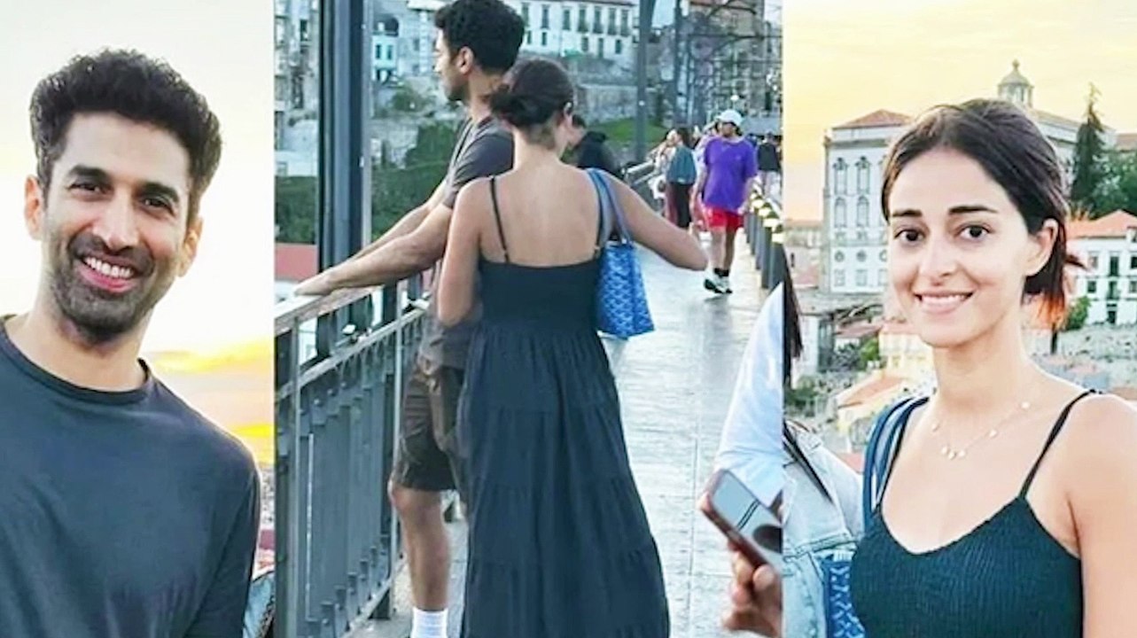 Aditya Roy Kapur and Ananya Panday are lost in conversation at a restaurant