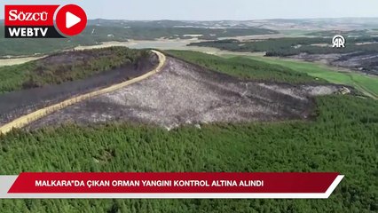 Malkara'da çıkan orman yangını kontrol altına alındı​​​​​​​