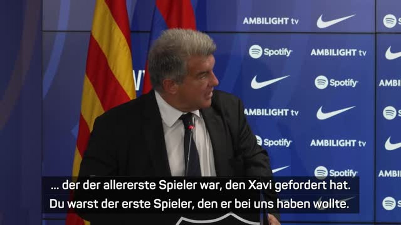 Laporta: "bin sehr angetan von gündogan"