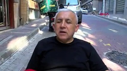 Kağıthane'de ikinci kattan üzerine kedi düştü