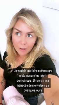 Enora Malagré raconte s'être fait agresser verbalement et menacer de viol par un de ses voisins. Instagram