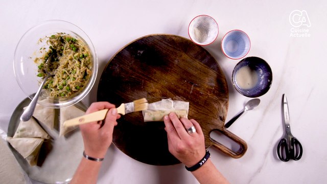 CUISINE ACTUELLE - Coup de pouce - 3 façons de plier les feuilles de brick