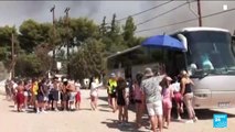 Europe heatwave: Wildfire near Athens forces evacuation of seaside Greek resorts