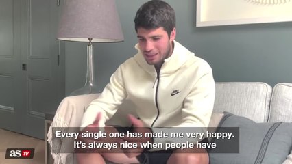 Watch Alcaraz's humble reaction to Will Smith congratulating him