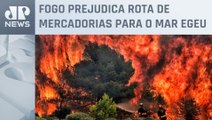 Autoridades combatem 81 focos de incêndios florestais na Grécia