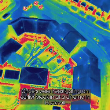 Drone leads officers to hiding suspects