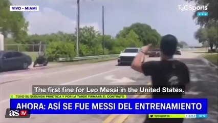 Messi avoids serious car crash after running red light in Miami