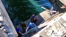 Il vice premier russo ispeziona i danni al ponte di Kerch