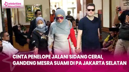 Cinta Penelope Jalani Sidang Cerai, Gandeng Mesra Suami di Pengadilan Agama Jakarta Selatan