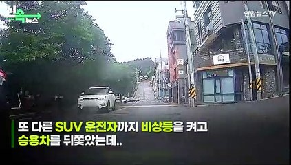 [제보/씬속뉴스] 배달기사, 중앙선 넘어 달리며 "뭐예요!" 다급한 외침…반전 이유