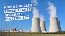 How do nuclear power stations generate electricity?