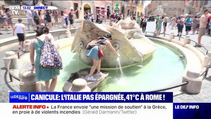 41°C à Rome: des températures caniculaires "qui font peur" aux Italiens