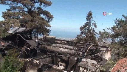 Belen'deki orman yangınında soğutma çalışmaları sürüyor