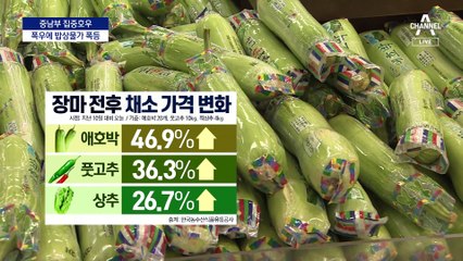 장마 일주일에 채솟값 폭등…밥상 물가 ‘빨간불’