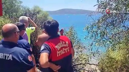 Bodrum'da kundakçı alarmı! Yangın çıkartıp denize kaçtı