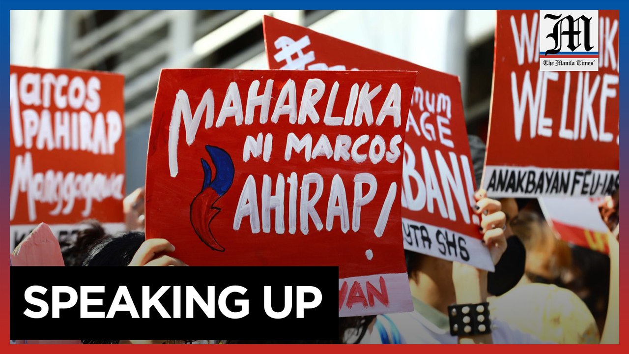 Youth groups protest Maharlika bill signing into law
