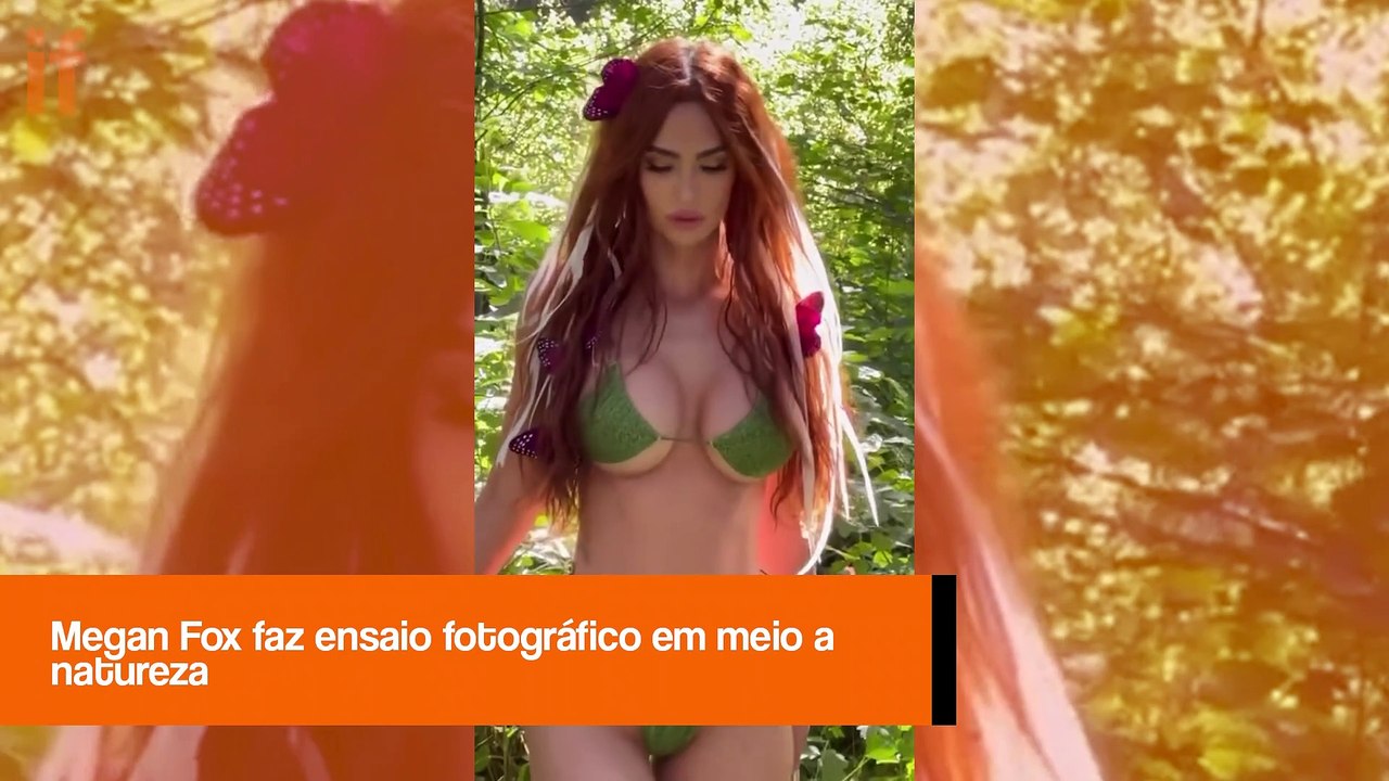 Megan Fox compartilha ensaio fotográfico em meio a natureza