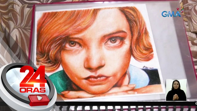 Hyperrealistic portraits ng isang artist na gawa sa crayons, hinangaan | 24 Oras