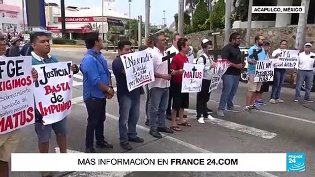 Comunicadores protestan tras el asesinato del quinto periodista en México en lo que va del 2023