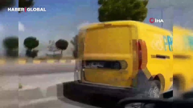 Buğday tarlası alev alev böyle yandı!