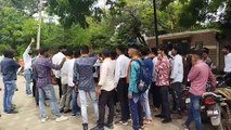 अखिल भारतीय विद्यार्थी परिषद ने किया मुख्यमंत्री के खिलाफ प्रदर्शन