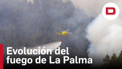 El fuego en La Palma permanece activo aunque con evolución «favorable»