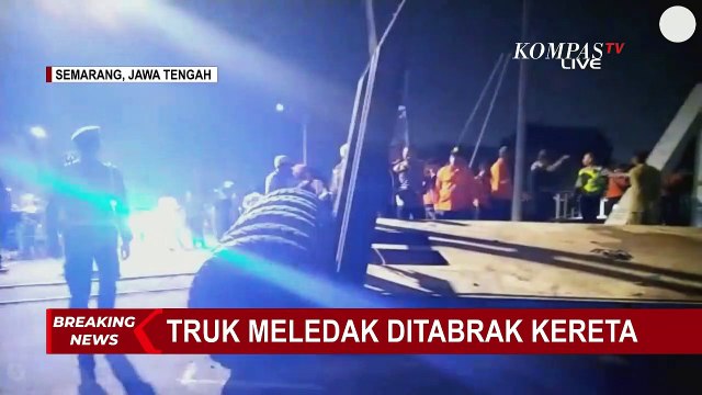 Api dari Ledakan Truk yang Tertabrak Kereta di Semarang Berhasil Dipadamkan