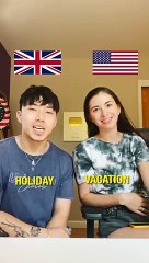 BRITISH vs AMERICAN ENGLISH #Shorts