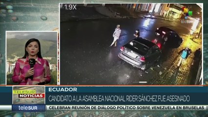 Muere baleado el candidato a la Asamblea de Ecuador Rider Sánchez Valencia