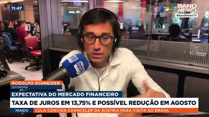 Taxa de juros em 13,75% e possível redução em agosto | BandNews TV
