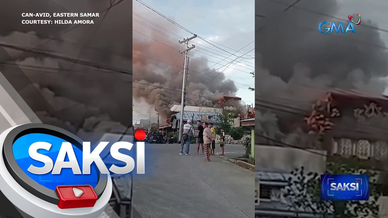 Bahay ng mayor ng Can-avid, Eastern Samar, nasunog; halaga ng pinsala, aabot sa P2M | Saksi