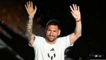 Lionel Messi trains with Inter Miami for the first time