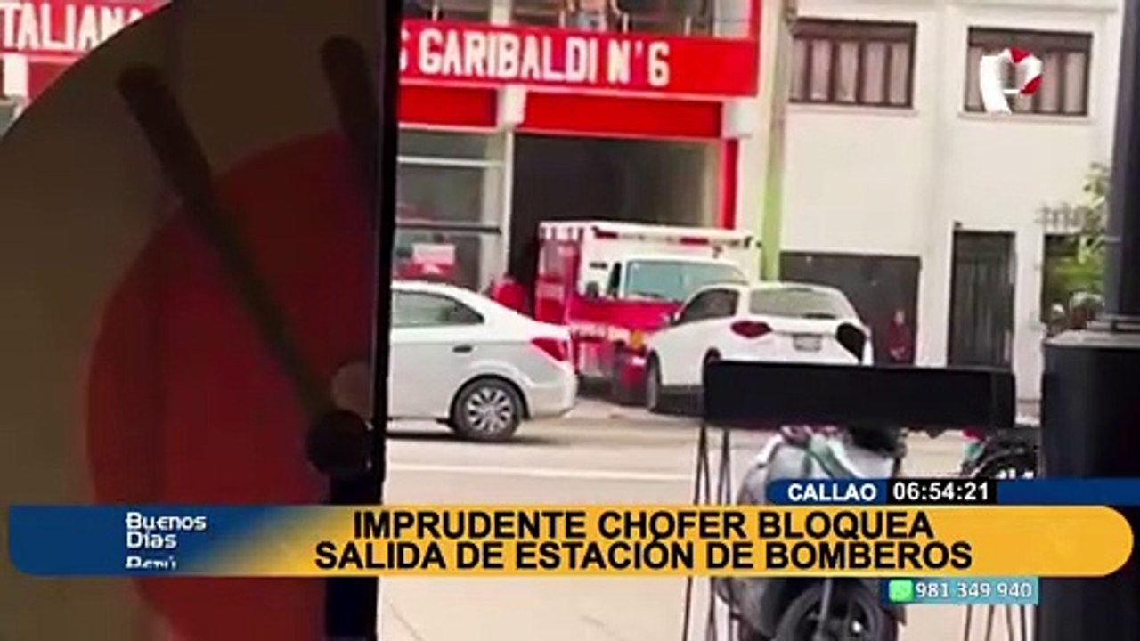 Callao: chofer bloquea salida de estación de bo...