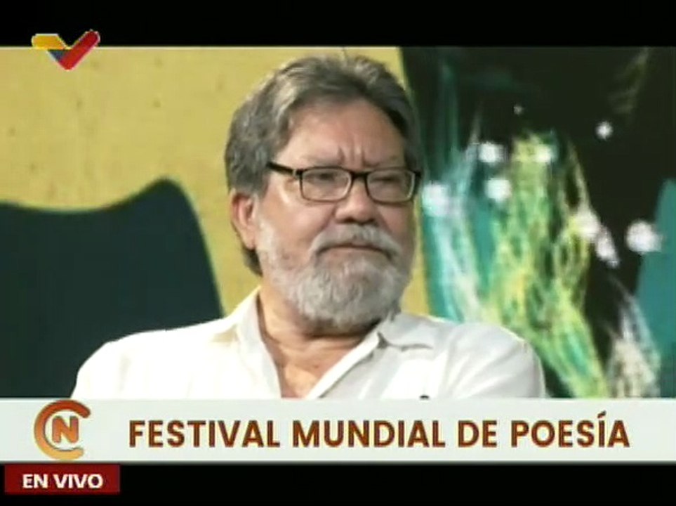 Poeta Luis Alberto Crespo presente en el 17 Festival Mundial de Poesía