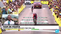 Tour de France: Vingegaard extends lead with time trial win