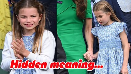 Royal watchers are convinced £169 dress Princess Charlotte wore to Wimbledon has a hidden meaning