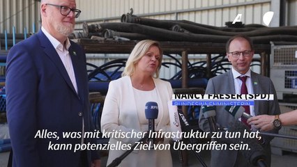 Faeser mahnt zum Schutz von kritischer Infrastruktur