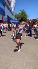 Woman Football Enjoying