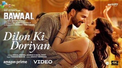 Dilon Ki Doriyan | Bawaal | Varun, Janhvi | Tanishk, Vishal M, Zahrah, Romy | Sajid N, Nitesh | 4k uhd video  2023