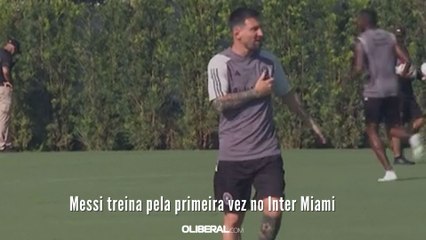 Messi treina pela primeira vez no Inter Miami