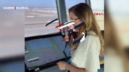 A Milli Kadın Voleybol Takımı'na İstanbul Havalimanı kulesinden duygu dolu anons: Göğsümüzü kabarttınız