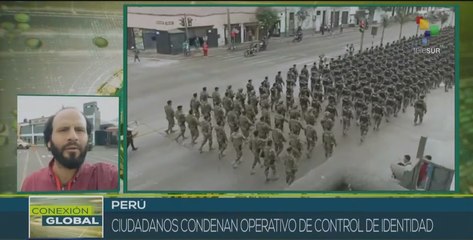 Autoridades de Perú ejecutan operativo de control de identidad