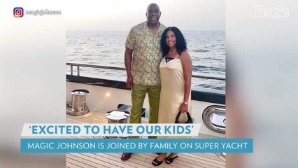 Magic Johnson ‘Excited’ to Have Kids EJ, Andre, Elisa and Their Families Join for Yacht Vacation