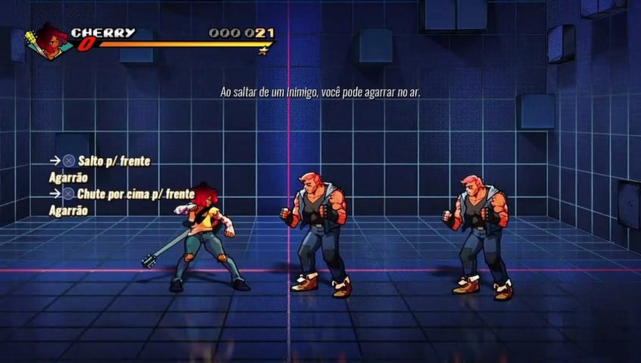Streets of Rage 4 - In-game Tutorial - Cherry Tricks (Trials)