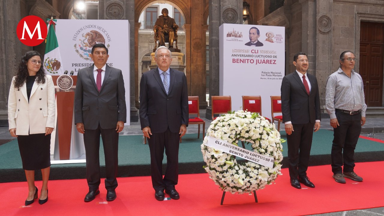 AMLO conmemora el 151 aniversario luctuoso de Benito Juárez