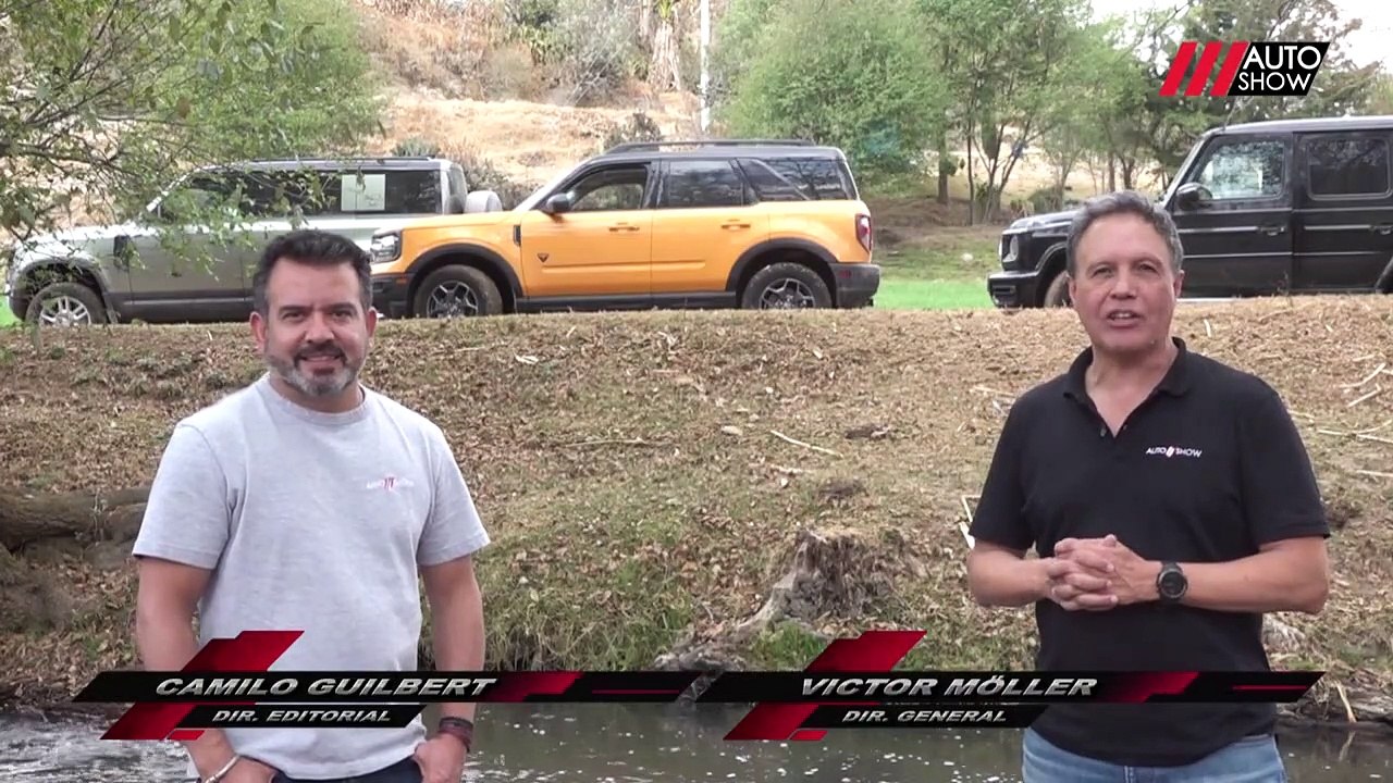 Mercedes-Benz Clase G AMG63, Land Rover Defender y Ford Bronco Sport en prueba de campo