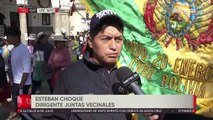 Cochabamba: vecinos de la zona Primero de Mayo protestan y se enfrentan a la guardia municipal